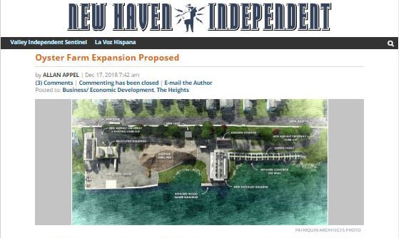 The Quinnipiac River Oyster Farm is granted a Certificate of Appropriateness by the New Haven Historic District Commission