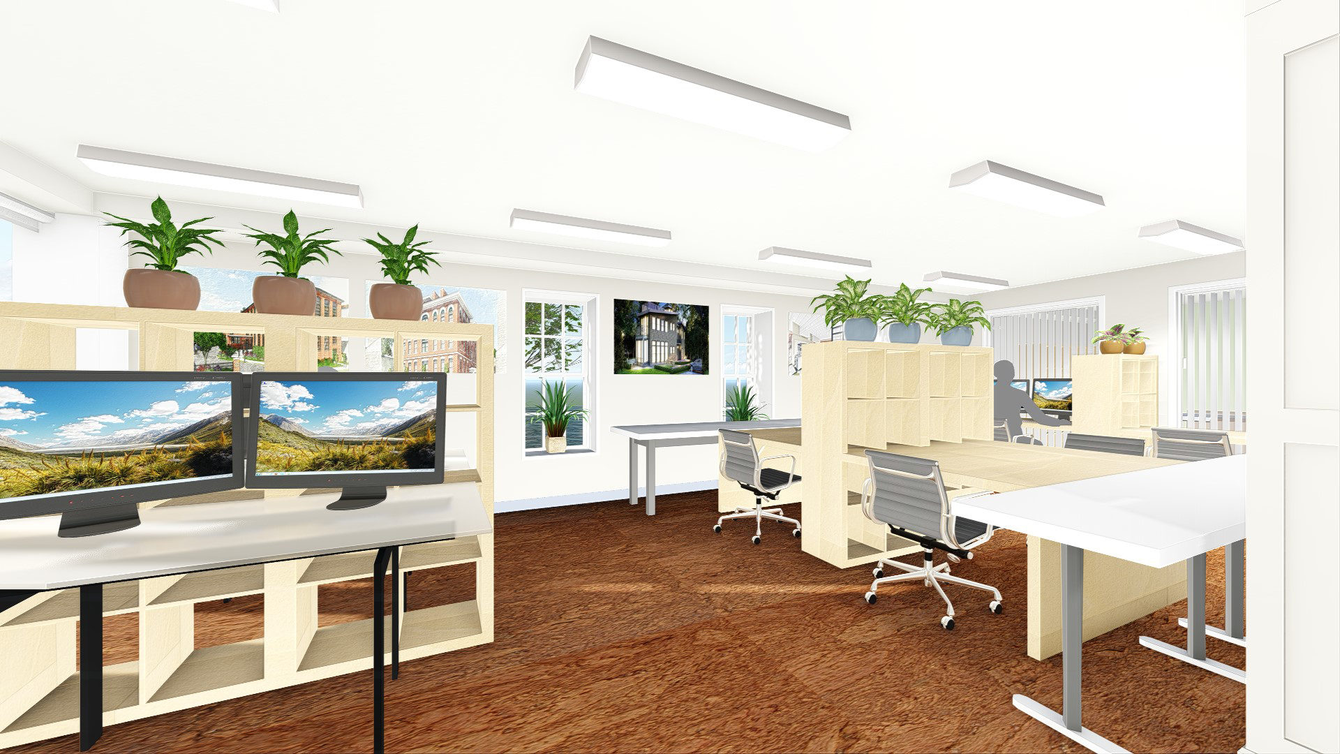 Office renovation in historic building