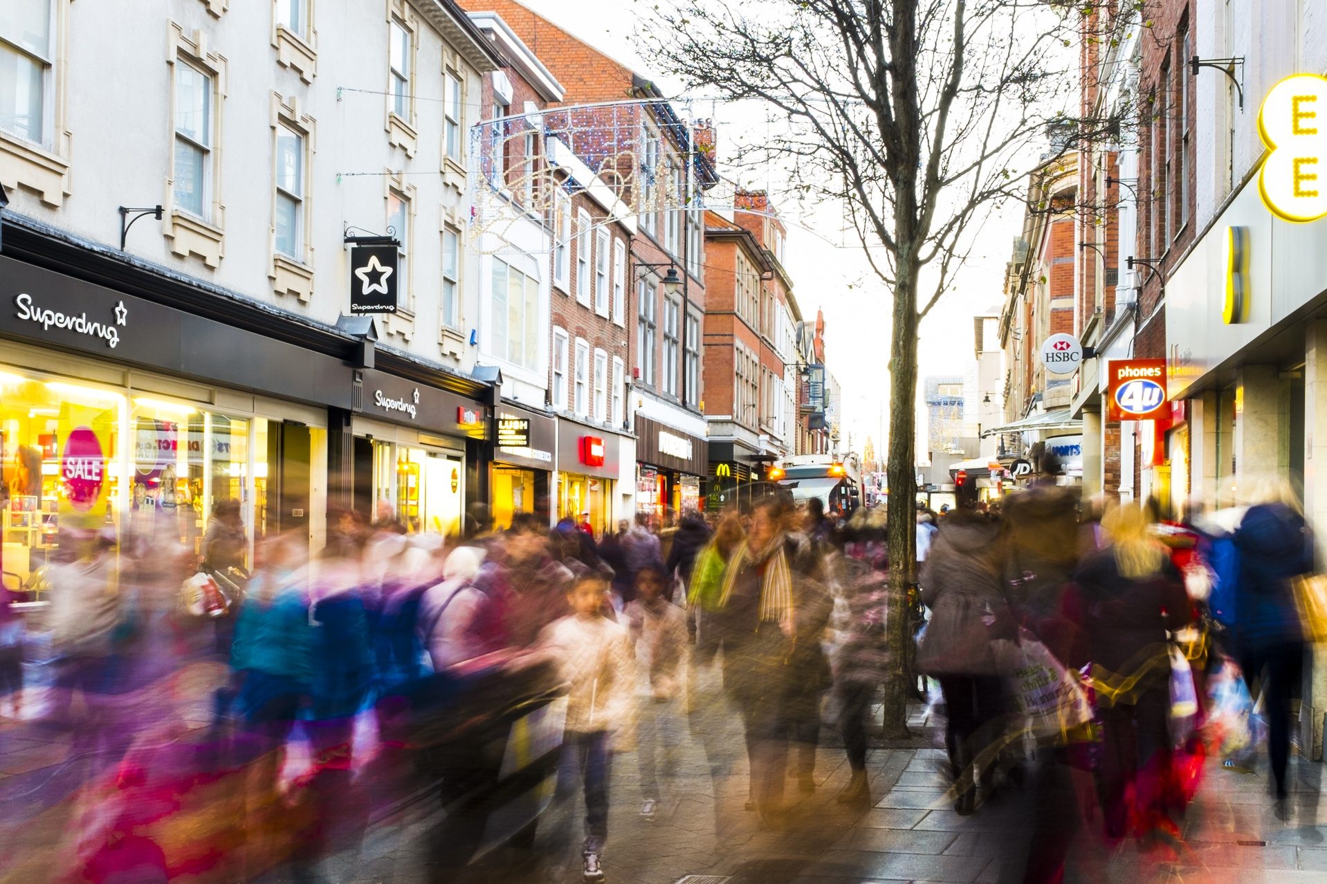 People in street