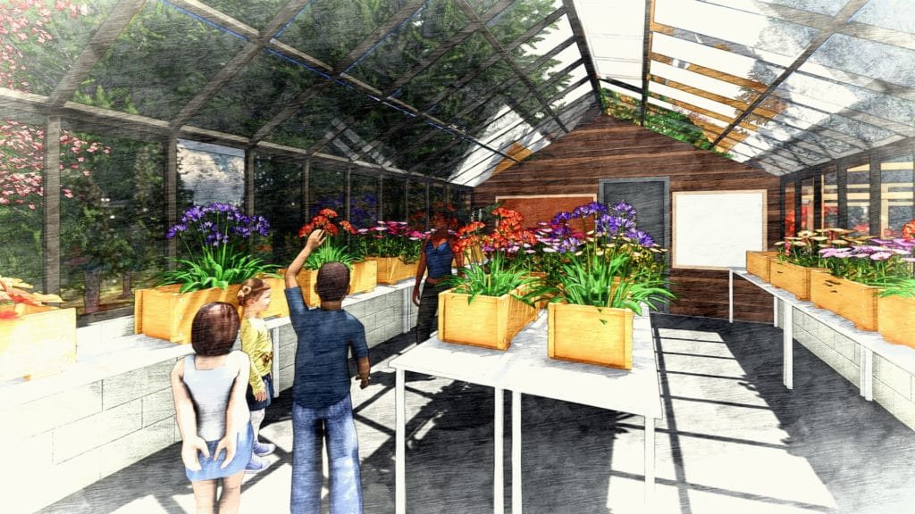 slate school educational greenhouse interior